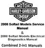 Thumbnail 2008 H,D, Softail Service AND Electrical Diagnostics Manuals
