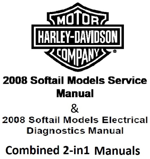 Product picture 2008 H,D, Softail Service AND Electrical Diagnostics Manuals
